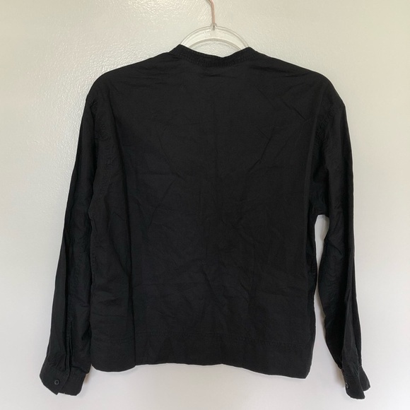 Everlane Silky Cotton Relaxed Shirt Black New 2 - Picture 3 of 7